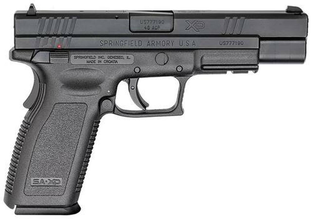 Springfield XD Full Size With Thumb Safety 45 ACP 5″ Barrel Black 10rd