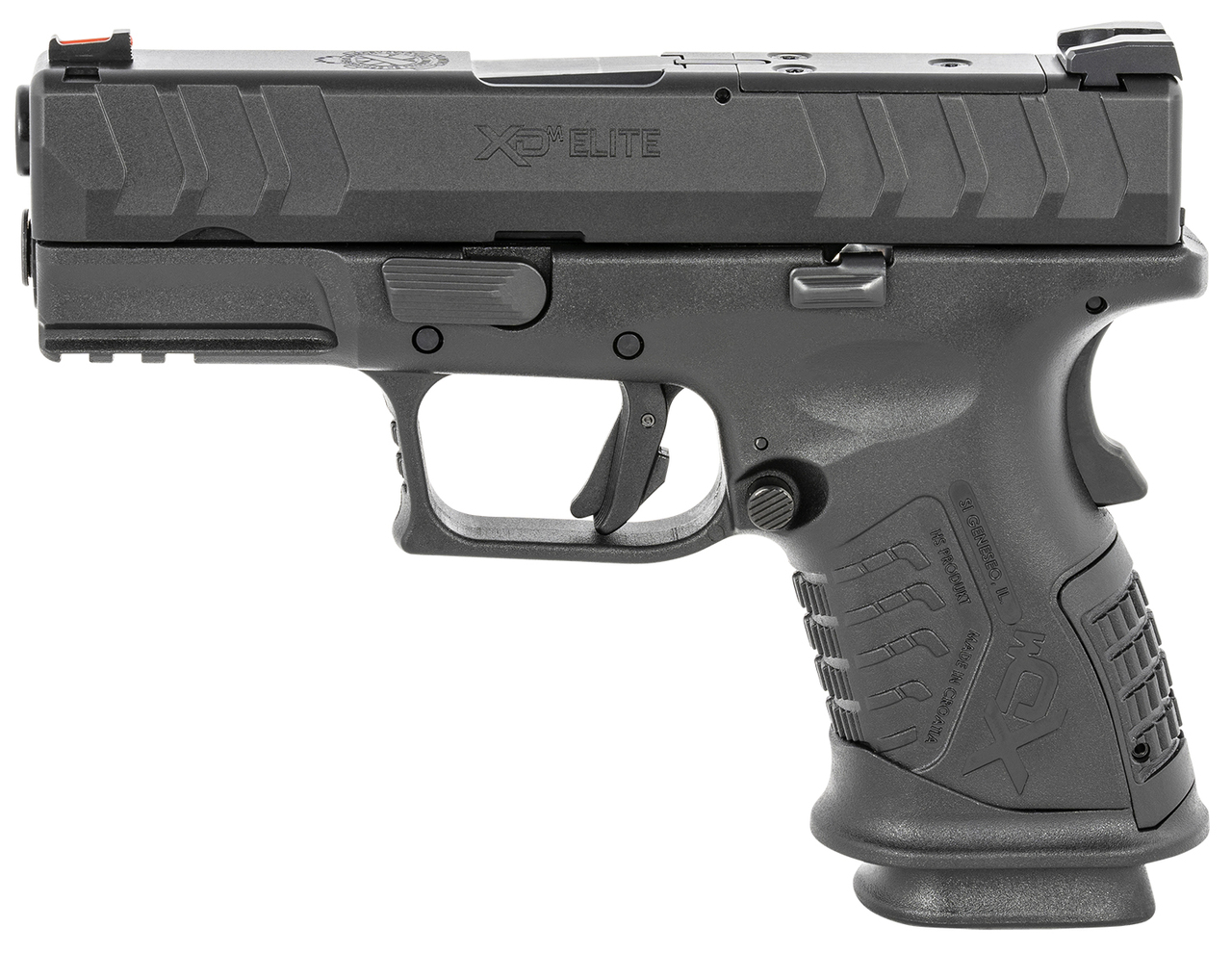 Springfield XD-M Elite Compact OSP 9mm, 3.8″ Barrel, FO Front, Black, 14rd