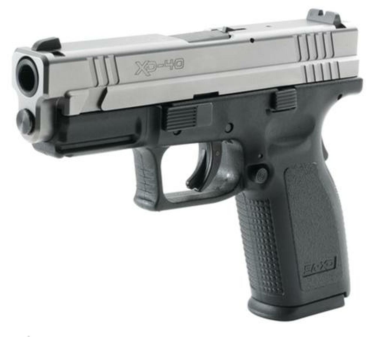 Springfield XD Pistol .40 SW 4″ Barrel Dovetail Sights USA Trigger System SS Slide Black Polymer Frame 12rds