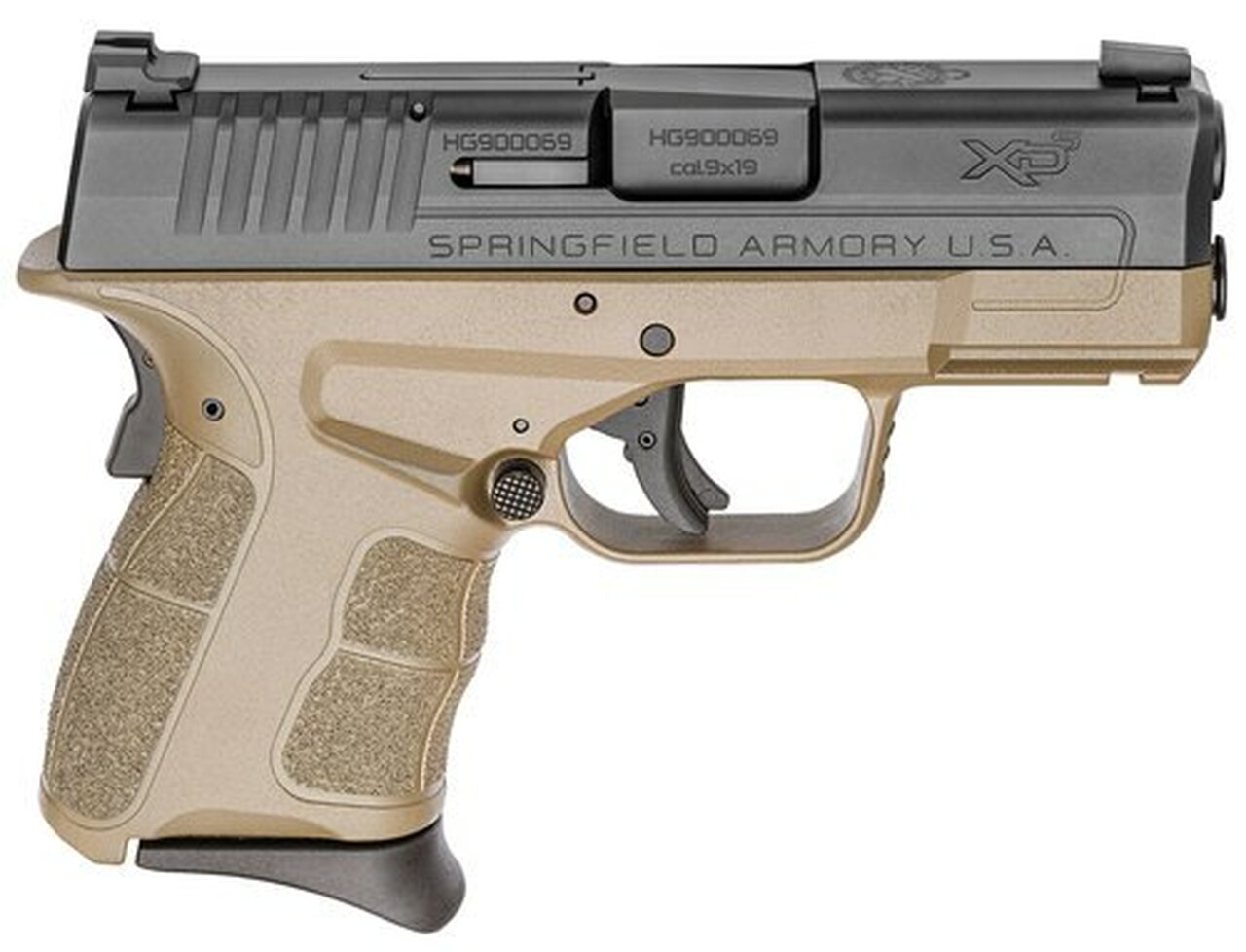 Springfield XD-S Mod.2, 9mm, 3.3″ Barrel, 7rd, Flat Dark Earth, Tritium Nite Sites
