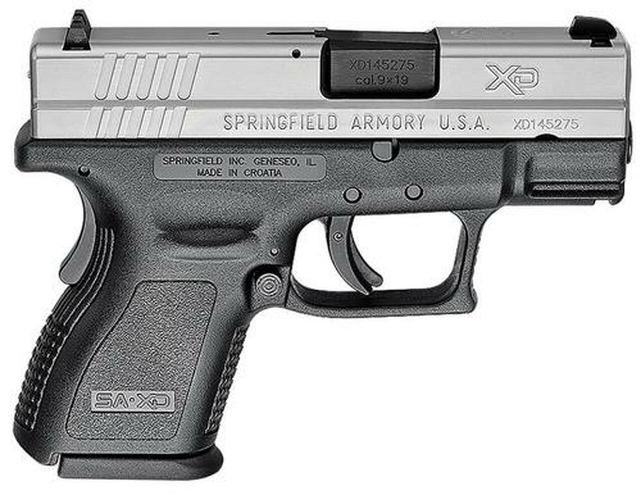 Springfield XD Sub-Compact 9mm 3″ Barrel Ultra Safety Assurance Trigger, SS Slide 13