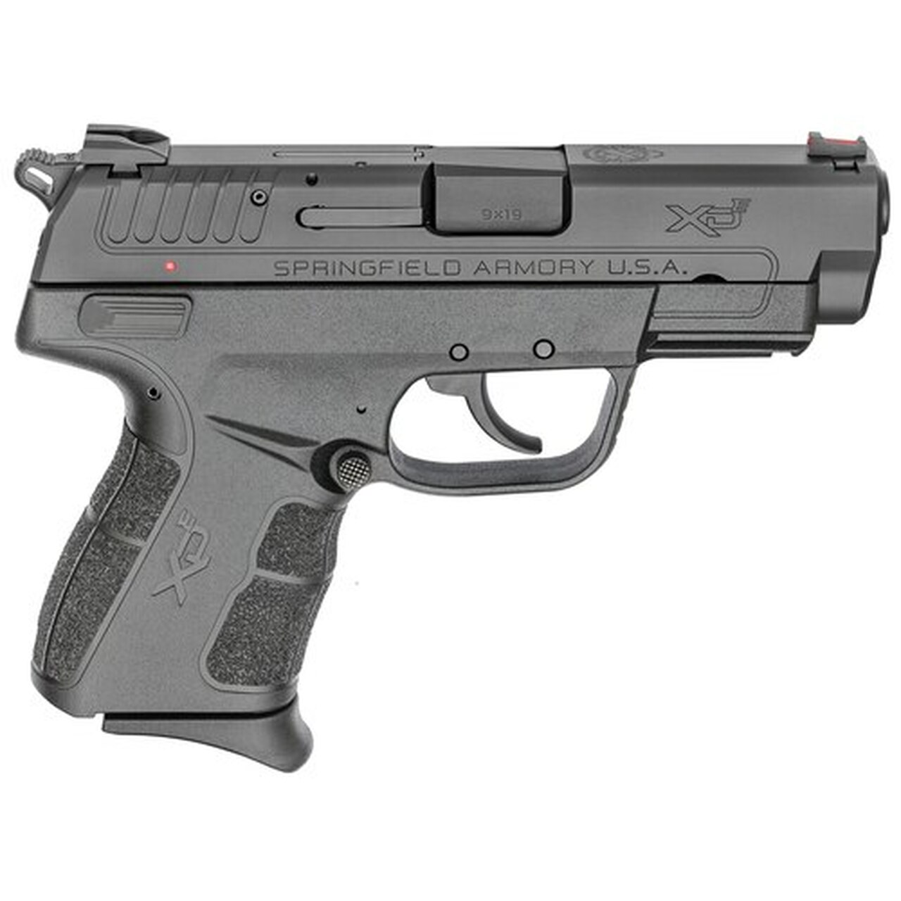 Springfield XDE Compact, 9MM, 3.8″ Barrel Black, 2 Mags, 1-8Rd, 1-9Rd, Ambi Safety Combat Rear Sight