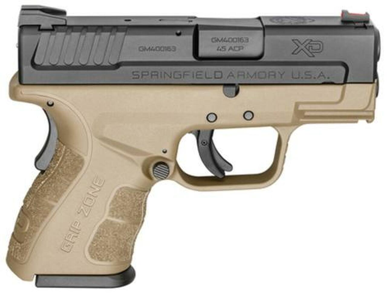 Springfield XDG Mod.2 Sub-Compact 45 ACP 3.3″ Barrel Flat Dark Earth 9 Rd Mag