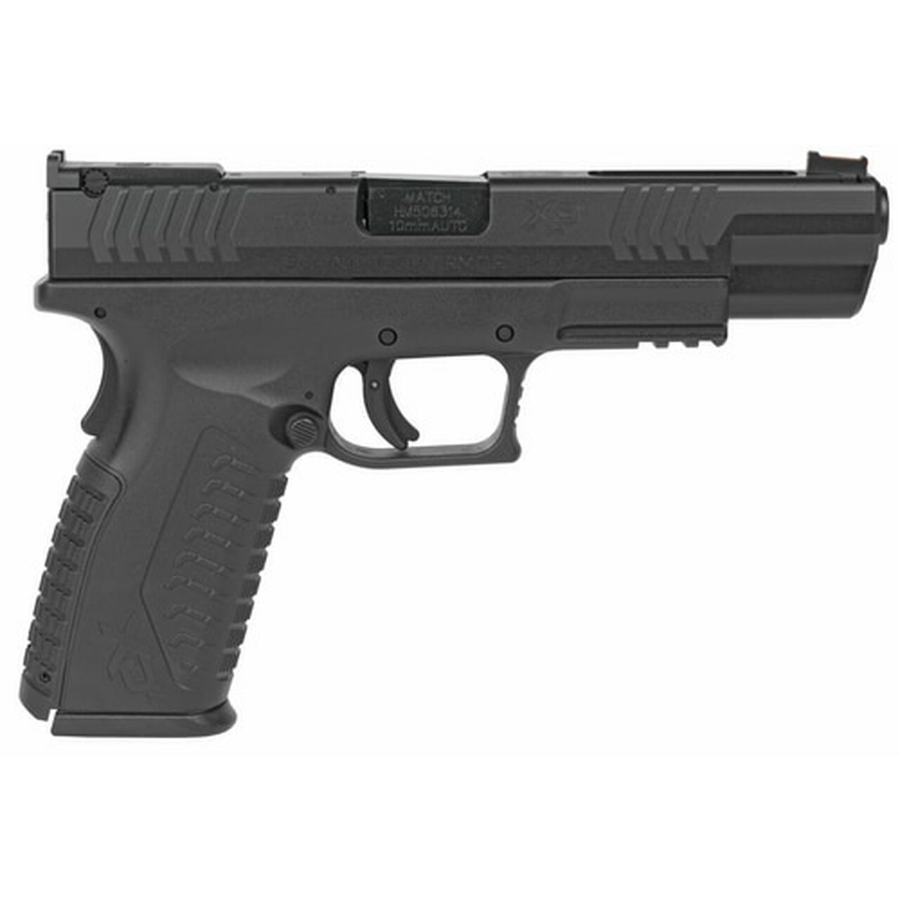 Springfield XDM 10MM, 5.25″ Barrel, Fiber Optic Front and Adjustable Rear Sights, 3x15rd Mags