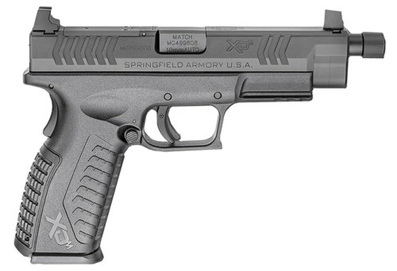 Springfield XD(M) 10mm 5.3″ Barrel Black Grip/Frame Black Melonite Slide