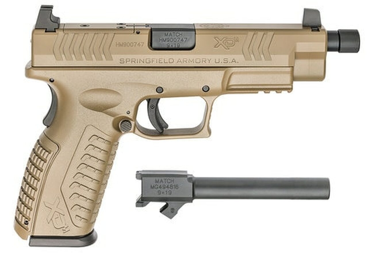 Springfield XD(M), 9mm, 4.5″, 10rd, Flat Dark Earth