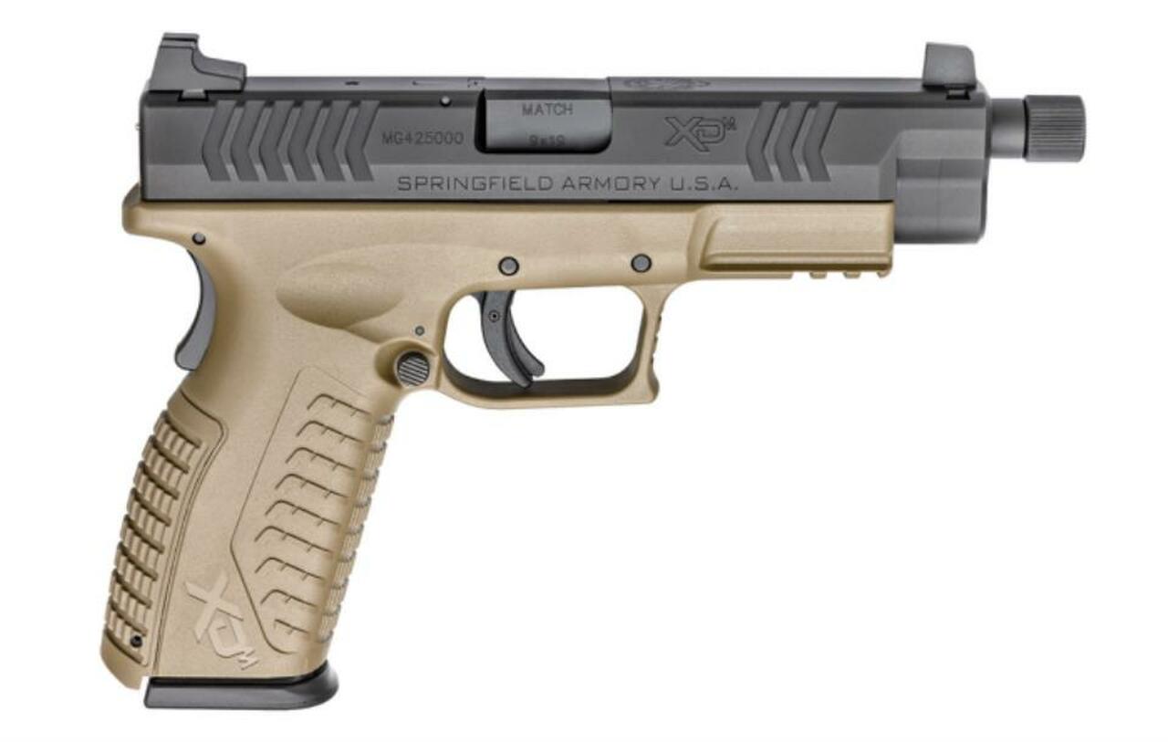 Springfield XDM 9mm 4.5″ Threaded Barrel Flat Dark Earth Finish 19 Rd Mag