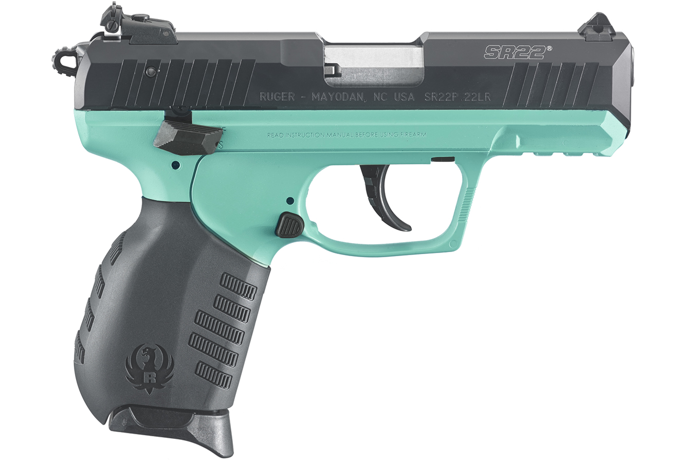 SR22 22LR Turquoise Cerakote Rimfire Pistol