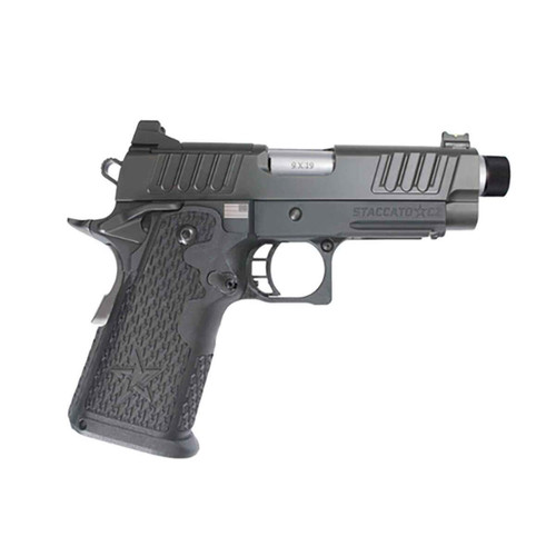 Staccato 2011 C2 9mm, 3.9″ Stainless Threaded Barrel, Optic Ready, 16rd