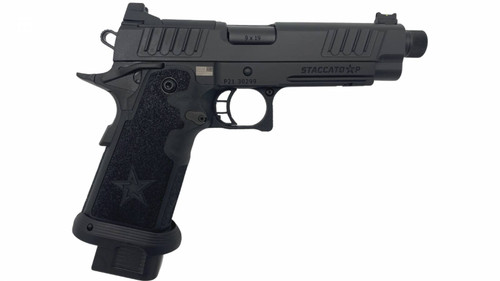 Staccato 2011 P 9mm, 5″ Threaded Barrel, Optic Ready, Black, 17rd