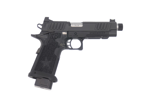 Staccato 2011 P 9mm, 5″ Threaded Stainless Barrel, Optic Ready, 17rd