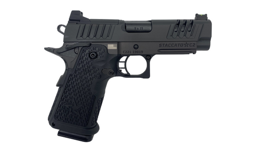 Staccato 2011 Staccato C2 9mm, 3.9″ Barrel, Optic Ready, Black, 16rd