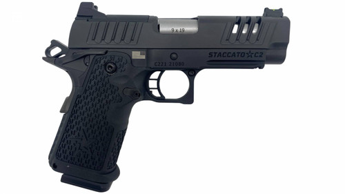 Staccato 2011 Staccato C2 9mm, 3.9″ Stainless Barrel, Optic Ready, 16rd
