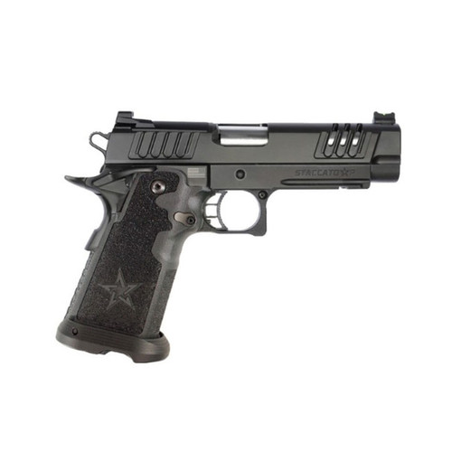 Staccato 2011 Staccato P 9mm, 4.4″ Stainless Barrel, Optic Ready, Black, 17rd
