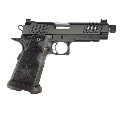 Staccato 2011 Staccato P 9mm, 5″ Stainless Threaded Barrel, CS Frame, Optic Ready, 17rd