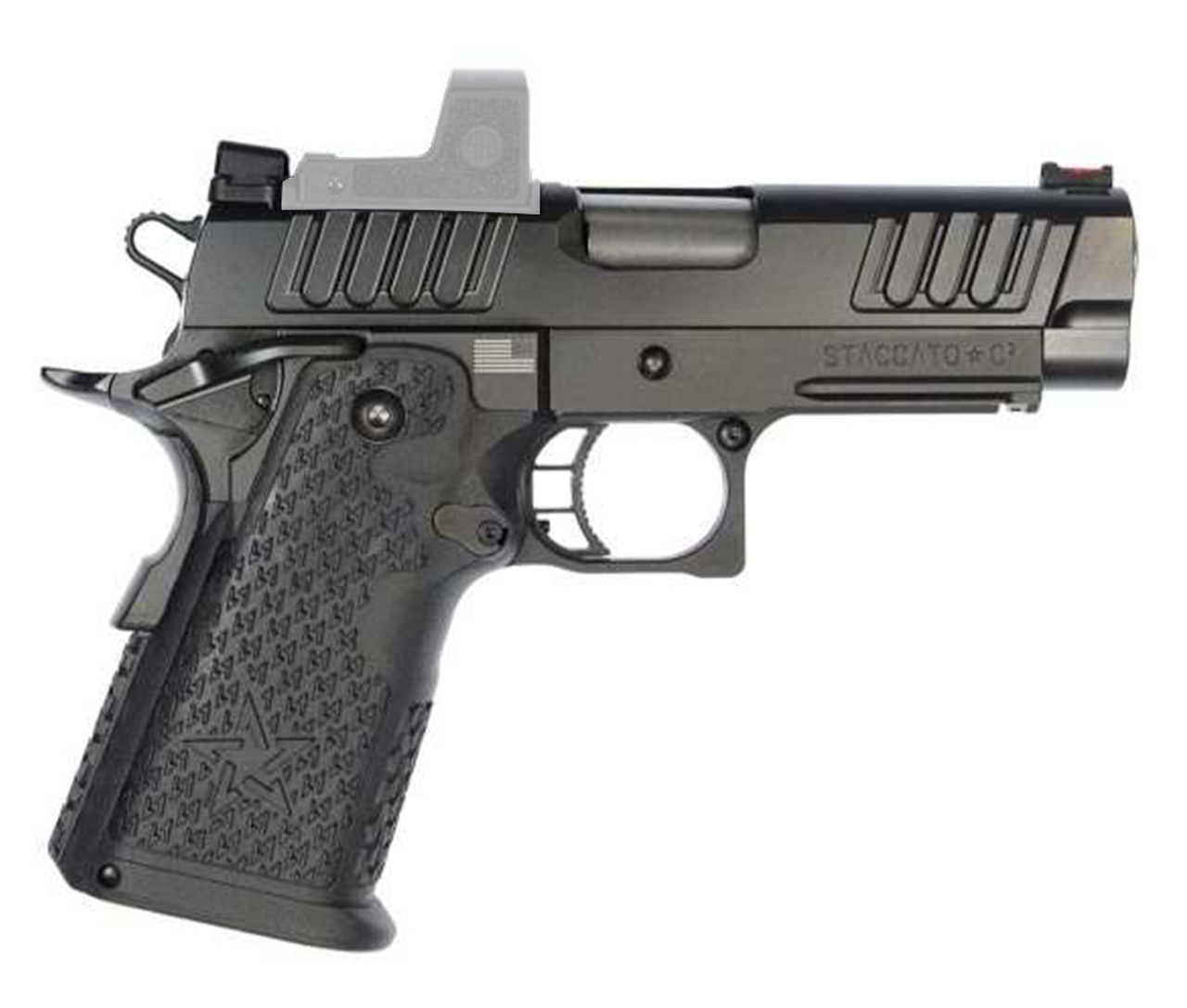 Staccato C2 TAC DUO Carry 9mm, 3.9″ Bull Barrel, Carry DUO Sights, DLC, 16/17rd
