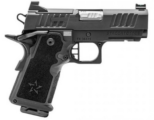 Staccato CS 9mm, 3.5″ Barrel, Optics Ready, Flat Trigger, Black, 16rd