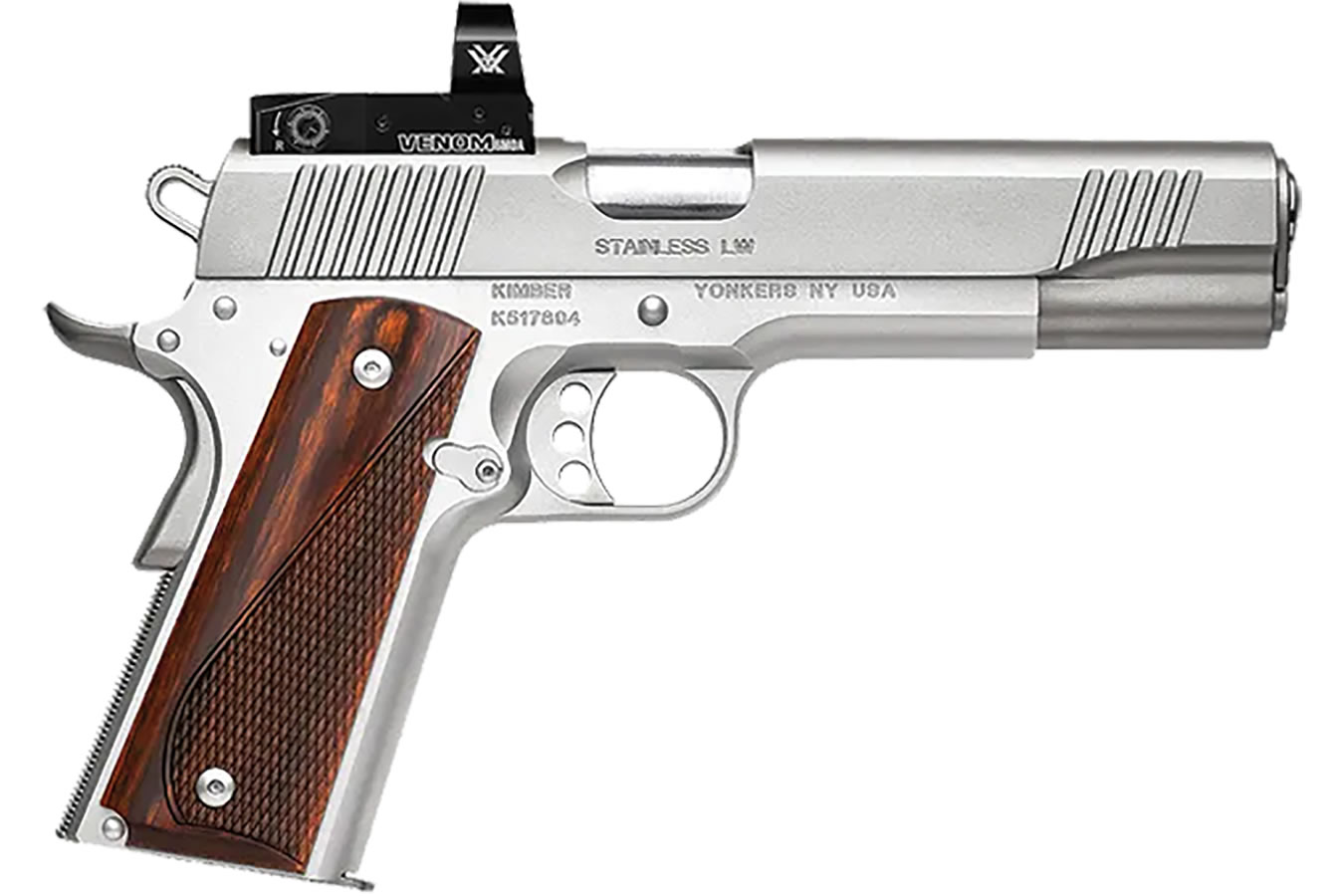 Stainless LW 45 ACP with Vortex Venom Red Dot