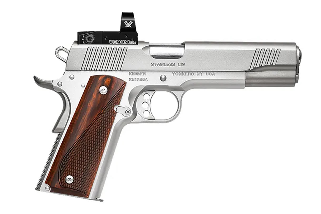 Stainless LW 9mm Semi-Automatic Pistol with Vortex Venom Red Dot