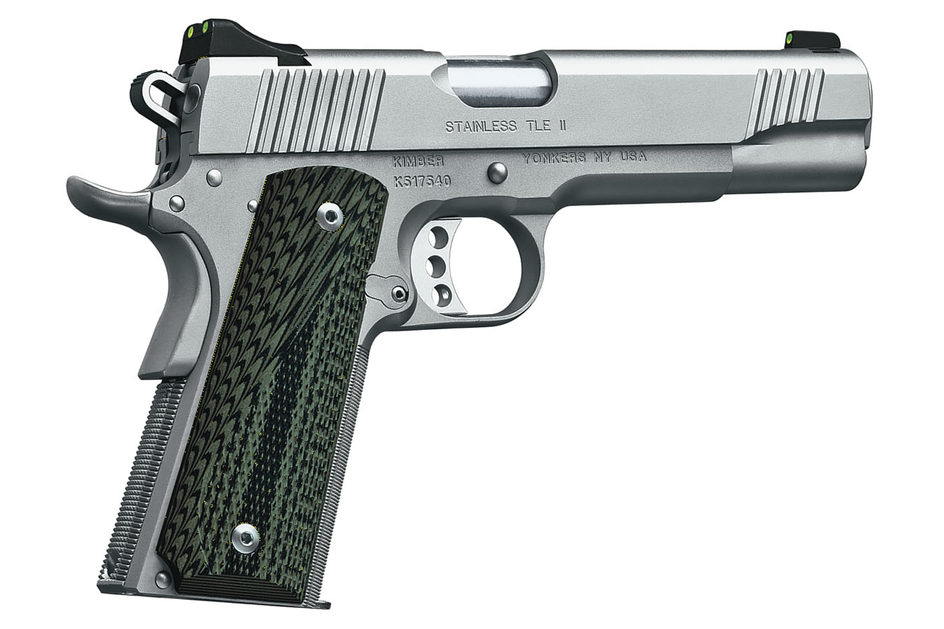 Stainless TLE II 45 ACP with Night Sights