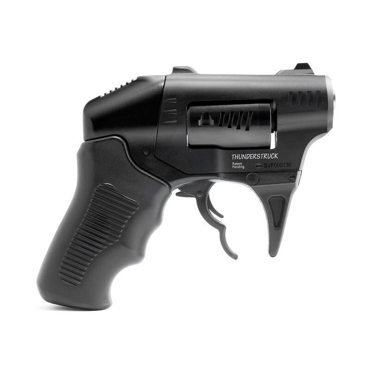 Standard Manufacturing Thunderstruck Double Action Revolver, 22 WMR, 1.25″ Steel Barrel, Aluminum Frame, Black, Polymer Grips, 8Rd