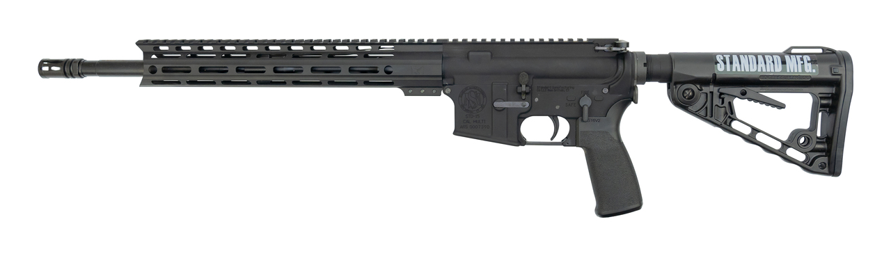 Standard Mfg. STD-15 AR-15 Carbine .223/5.56, 16″ Barrel, 13″ M-LOK Rail, Black, 30rd Mag
