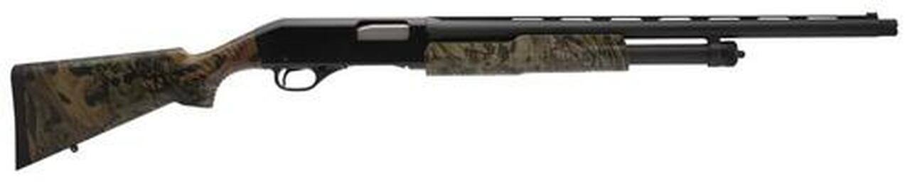 Stevens 320 Spring Camo, Pump, 12 Ga 3″ Chamber, 22″ Vent Rib Barrel, Black Color, Mossy Oak Obsession Polymer Stock, Right Hand, X-Full Choke, 5Rd, Fiber Optic Front Sight