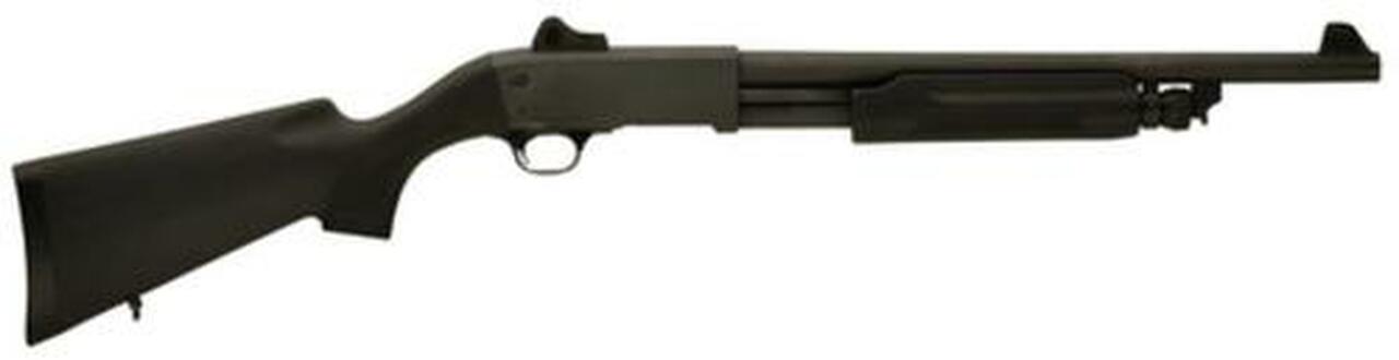 Stevens Model 350 Pump Security Shotgun, 12g, Ghost RIng Sights, 18.5″