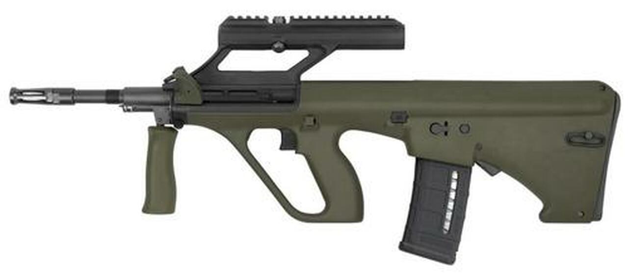 Steyr AUG A3 M1, .223/5.56, 16″, 30rd, 3X Optic, OD Green Stock, Black