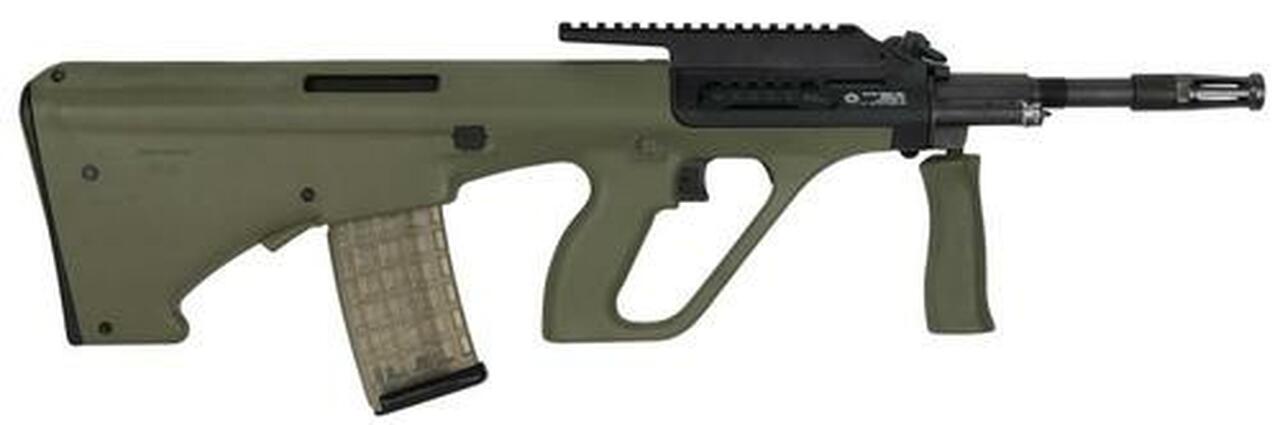 Steyr AUG A3 M1, .223/5.56, 16″, 30rd, High Rail, Green Synthetic Stock