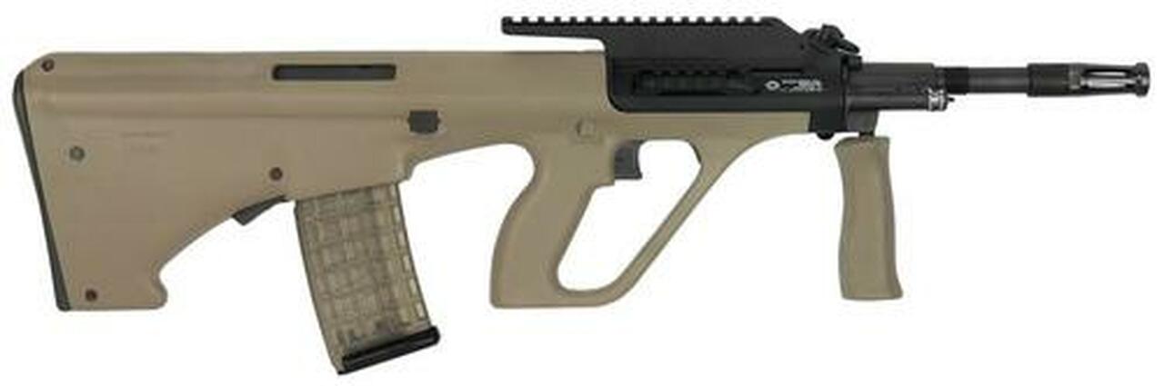 Steyr AUG A3 M1, .223/5.56, 16″, 30rd, High Rail, Tan Synthetic Stock