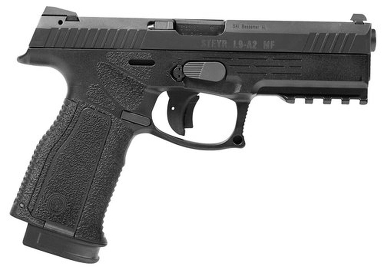 Steyr L9-A2 MF 9mm, 4.5″ Barrel, Trapezoid Sights, Black, 17rd