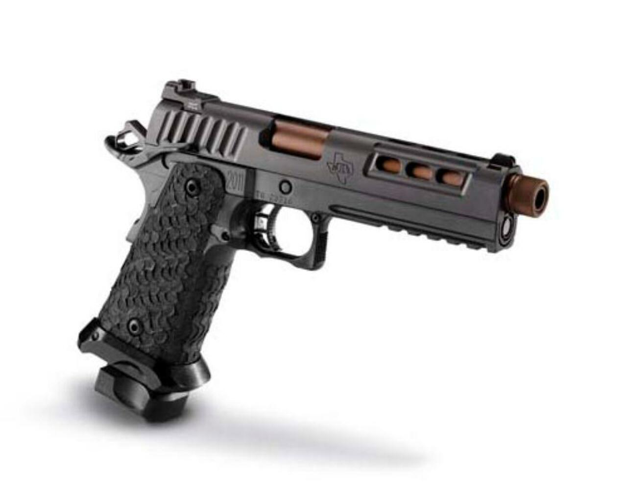 STI DVC Tactical 45 ACP, DLC, 5.0″ Bull Barrel, Threaded 2 X 10 RD. MAG