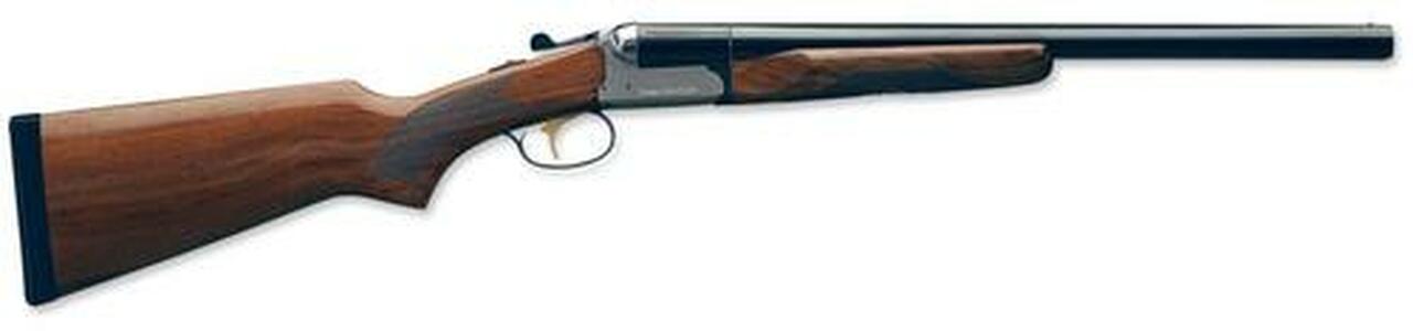 Stoeger Coach Gun Supreme Sxs, AA-Grade Gloss Walnut, Blue/Stainless Receiver 12 Ga, 20″ Barrel
