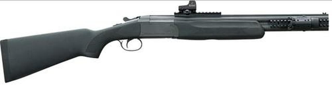 Stoeger Double Defense O/U, 20g 20″ Barrel, Black-Finished Walnut Stock, Green Fiber Optic Front Sight