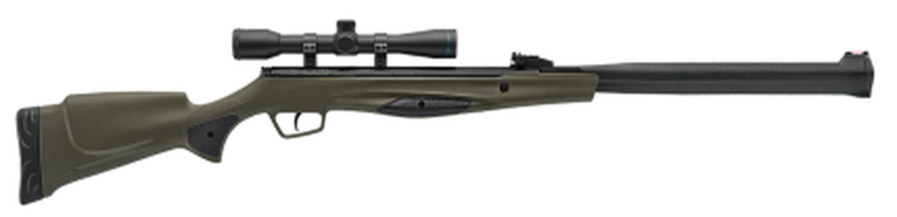 Stoeger S4000E .22 Cal Airgun, 18.5″ Barrel W/Integral Suppressor, 4×32 Scope, OD Green