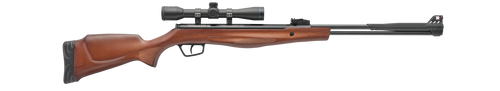 Stoeger S6000e Underlever Airgun 22 Pellet, Wood, Includes Scope, 1rd
