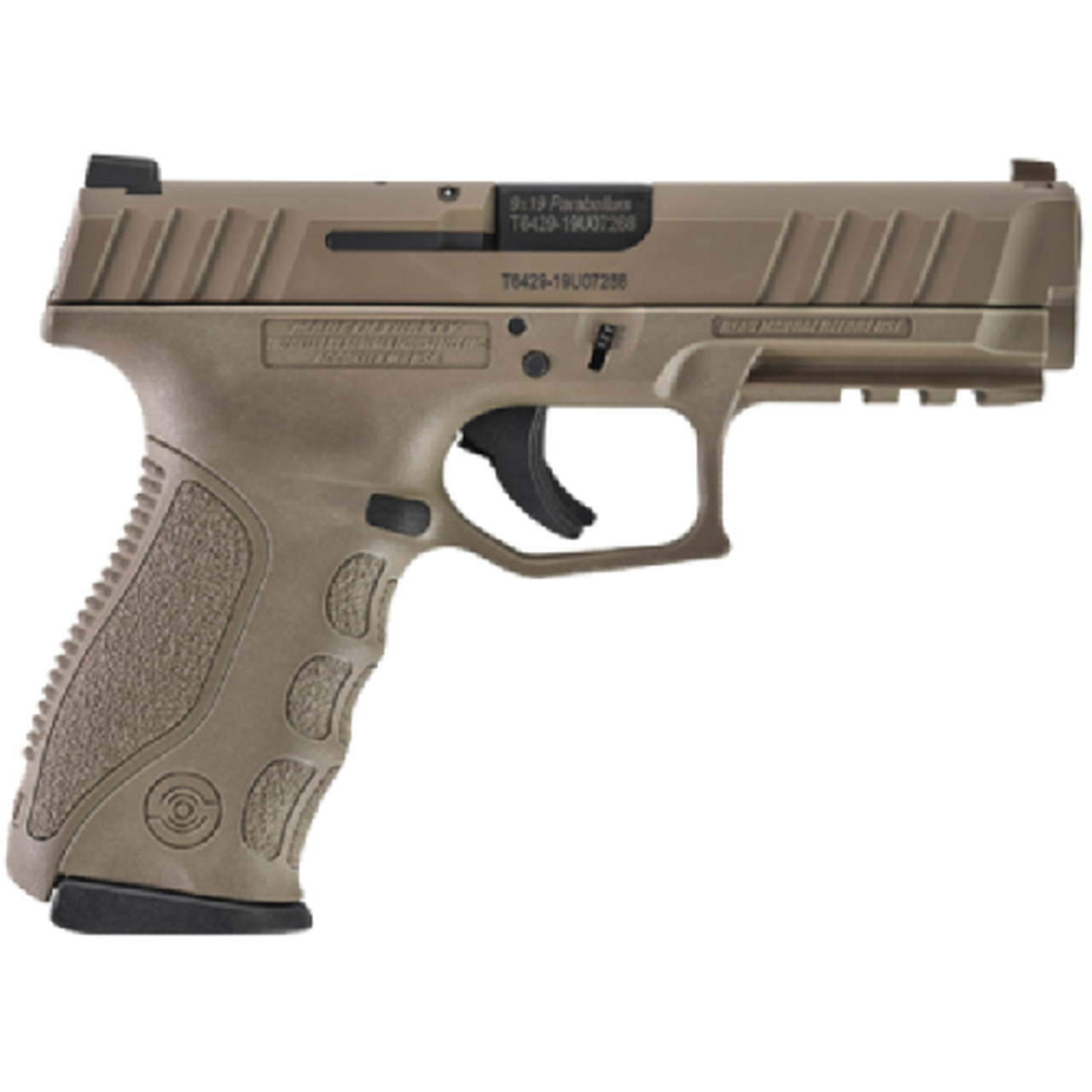 Stoeger STR-9 9mm, 4.17″ Barrel, 3x Backstraps, Paddle Holster, FDE, 3x15rd Mags
