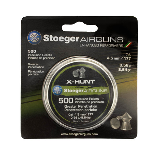 Stoeger X-Hunter .177 Pellet, Greater Penetration Pointed Tip, 500 Pack