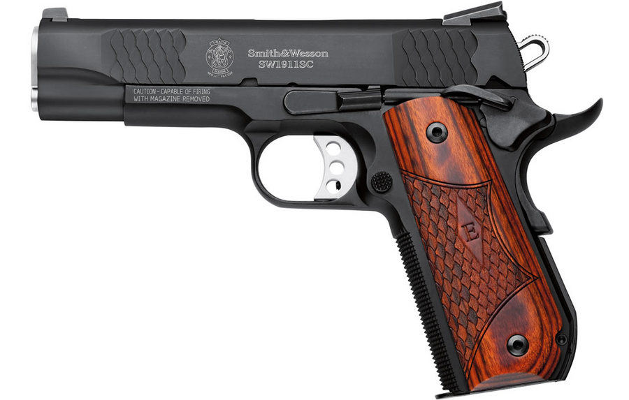 SW1911SC 45 ACP E-Series Centerfire Pistol with Round Butt