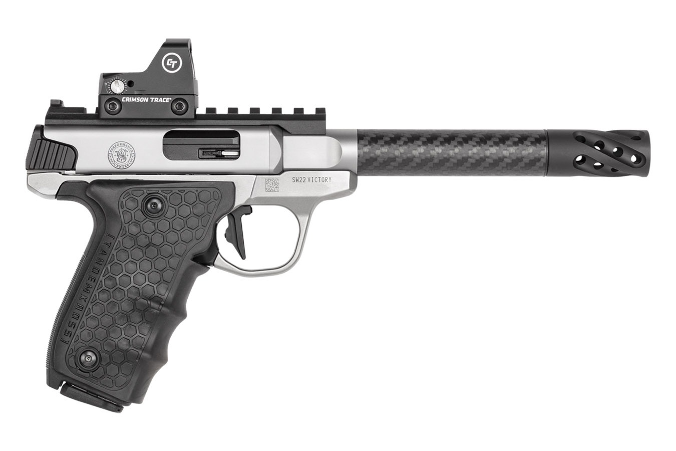 SW22 Victory 22LR Performance Center Target Model with Carbon Fiber Barrel and Crimson Trace Red Dot