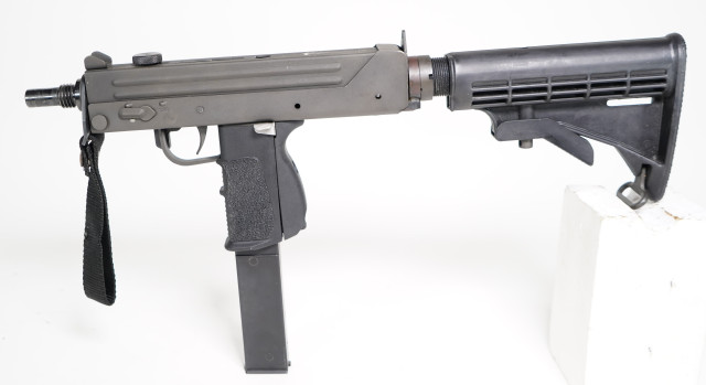 SWD INC M-11 9mm with AR-15 Buttstock and upgraded magwell