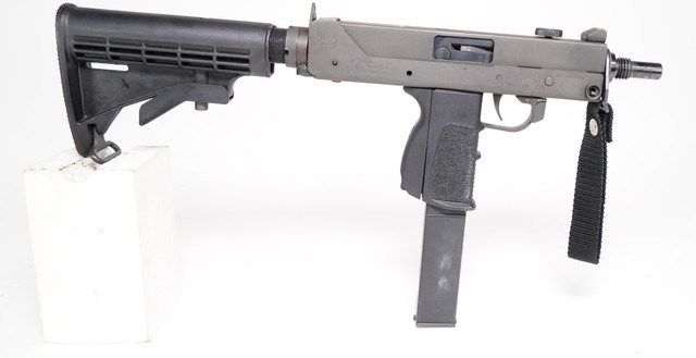 SWD INC M-11 9mm with AR-15 Buttstock and upgraded magwell