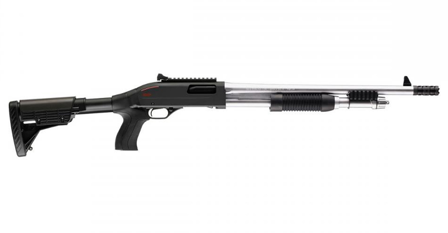 SXP Extreme Marine Defender 12 Gauge 18 In Pump-Action Shotgun with Black Matte and