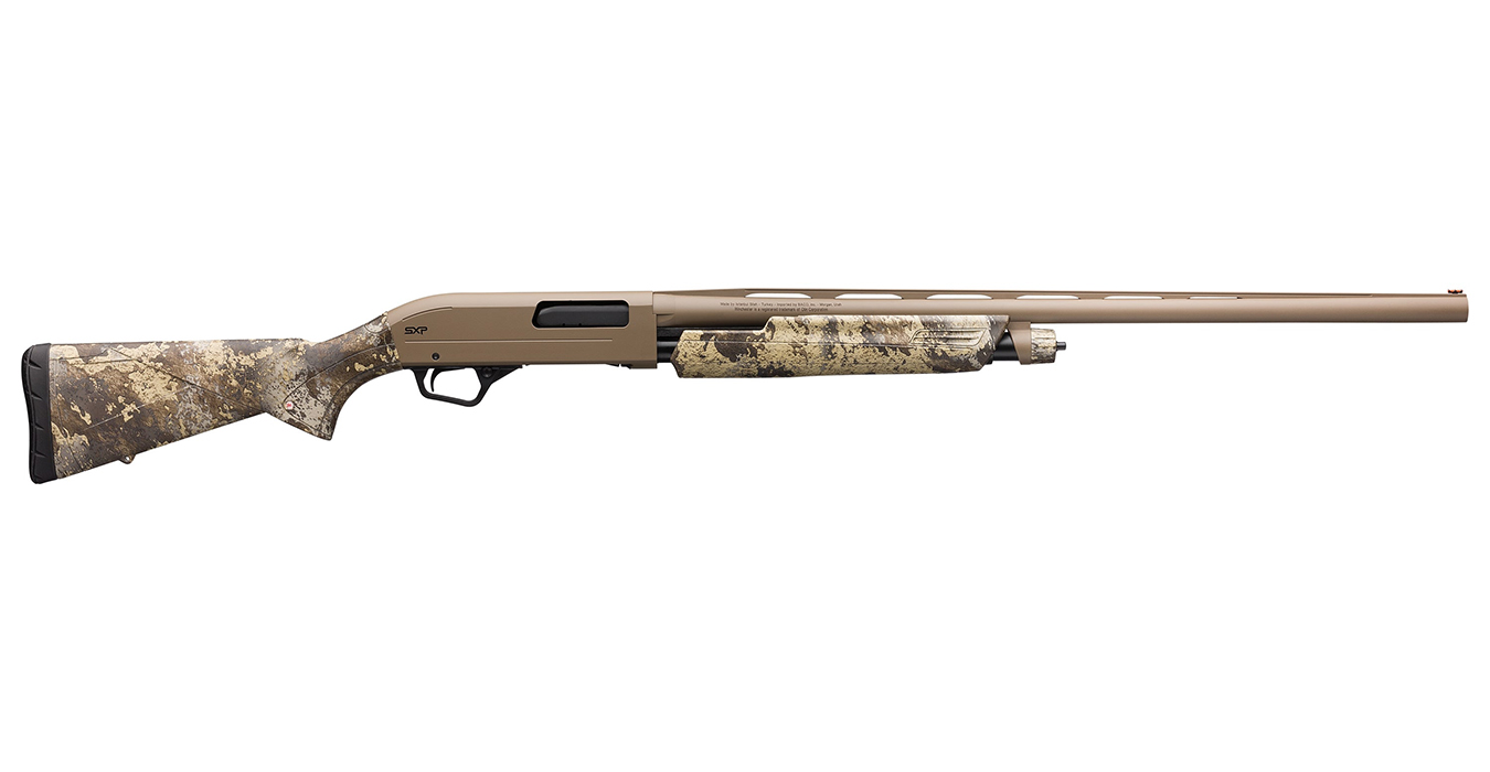 SXP Hybrid Hunter 12 Gauge Pump Shotgun with TrueTimber Prairie Camo Stock
