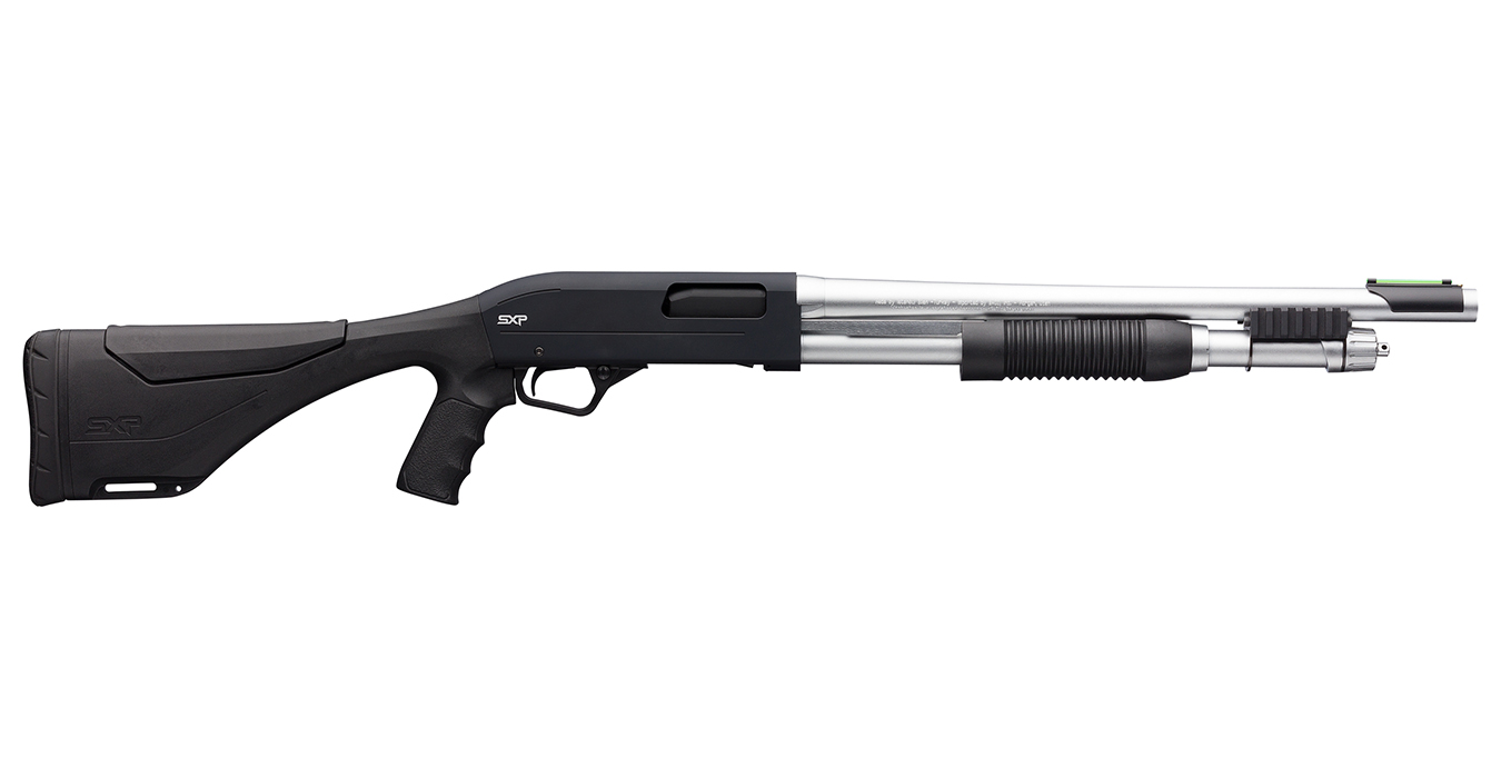 SXP Shadow Marine Defender 12 Gauge Pump Shotgun with Matte Chrome Finish