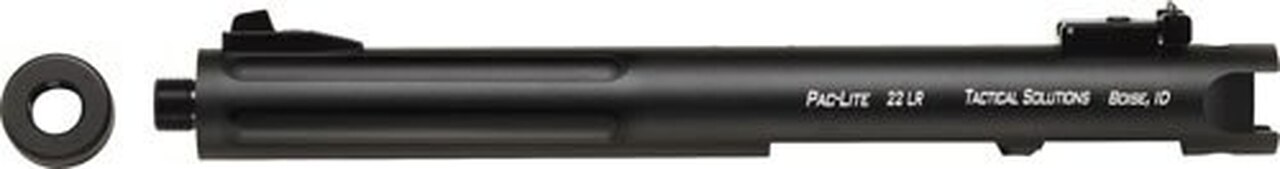 Tactical Solutions Pac-Lite Ruger Mark I,II,III, 6″ Fluted Matte Black Barrel 22LR