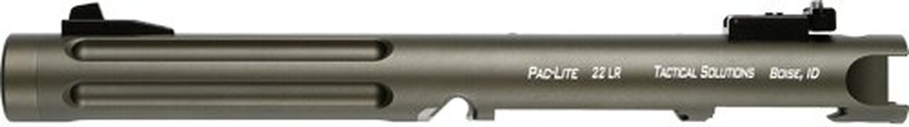Tactical Solutions Pac-Lite Ruger Mark IV, 6″ Fluted Matte OD Green Barrel 22LR