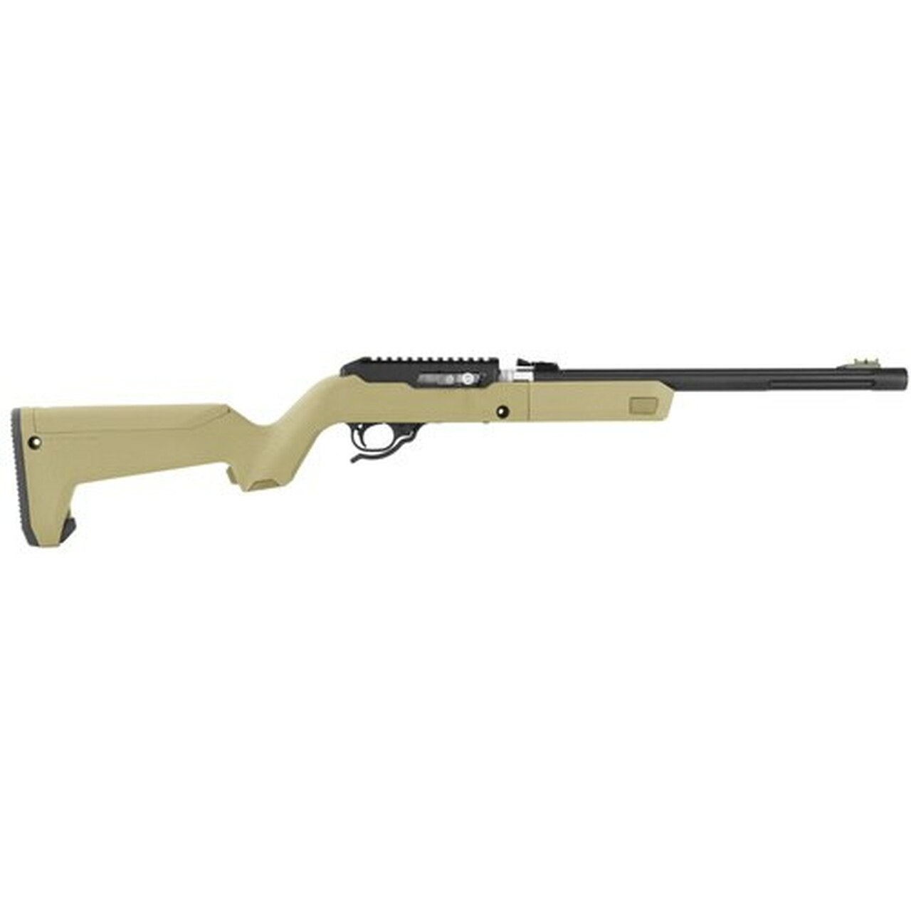 Tactical Solutions X-Ring Takedown Rifle 22LR 16″ Threaded Barrel, Flat Dark Earth Magpul Backpacker Stock 10rd Mag