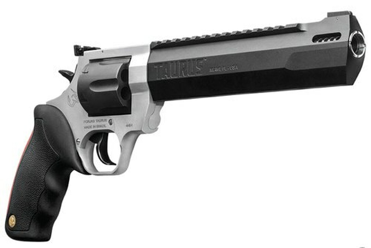 Taurus Raging Hunter, .44 Mag, 8.375″, 6rd, Matte Stainless Steel Frame, Black Cylinder